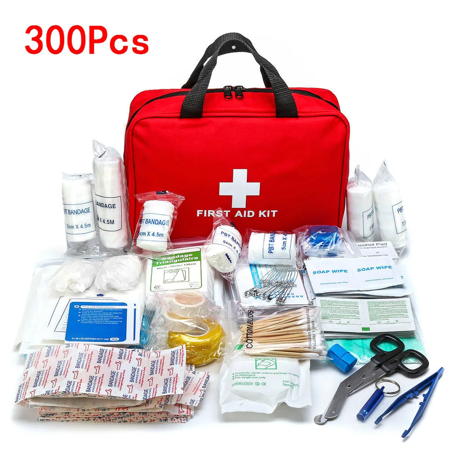 16 To 300Pcs Emergency Survival Set First Aid Kit for Medicines Outdoor Camping Hiking Medical Bag Emergency Handbag